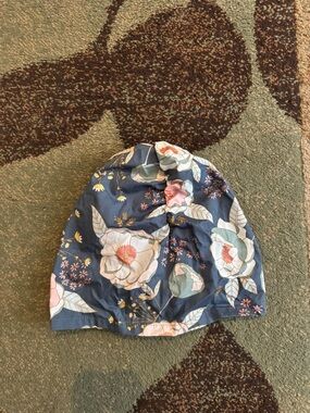 Navy Floral Women’s Scrub Hat